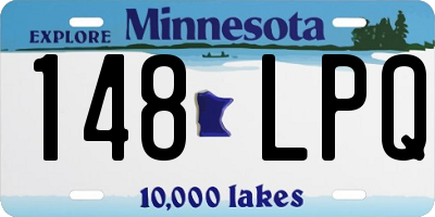 MN license plate 148LPQ
