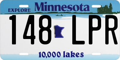 MN license plate 148LPR