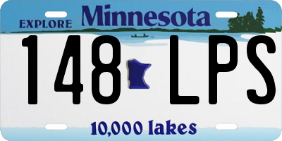 MN license plate 148LPS