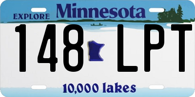 MN license plate 148LPT
