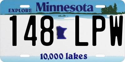 MN license plate 148LPW