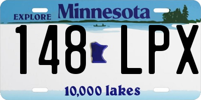 MN license plate 148LPX