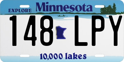MN license plate 148LPY