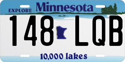 MN license plate 148LQB