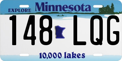 MN license plate 148LQG