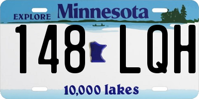 MN license plate 148LQH