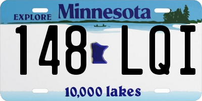 MN license plate 148LQI