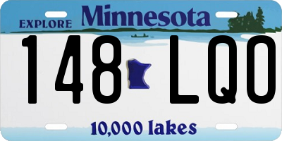 MN license plate 148LQO