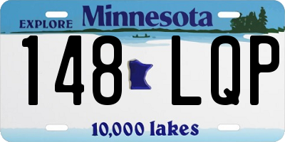 MN license plate 148LQP
