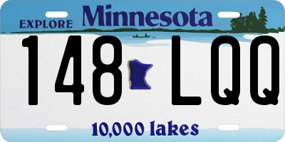 MN license plate 148LQQ