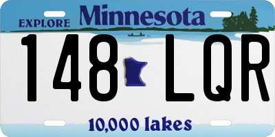 MN license plate 148LQR