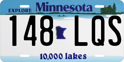 MN license plate 148LQS