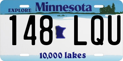 MN license plate 148LQU