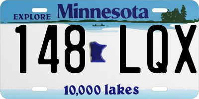 MN license plate 148LQX