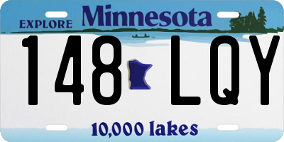 MN license plate 148LQY