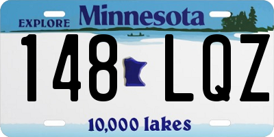 MN license plate 148LQZ