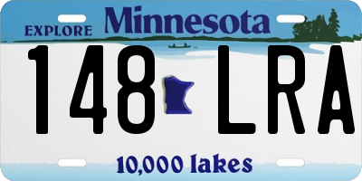 MN license plate 148LRA
