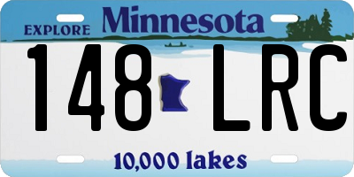 MN license plate 148LRC