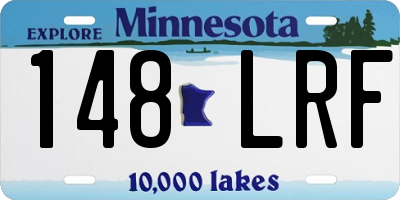 MN license plate 148LRF