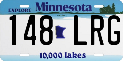 MN license plate 148LRG