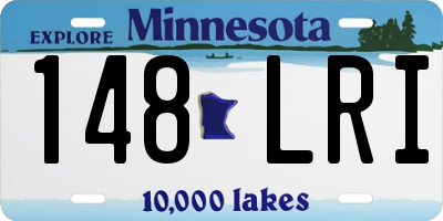MN license plate 148LRI