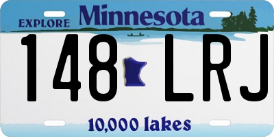MN license plate 148LRJ