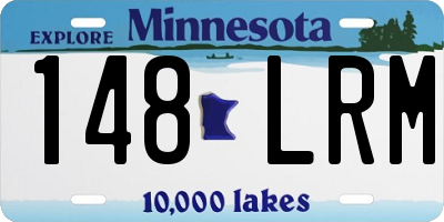 MN license plate 148LRM
