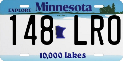 MN license plate 148LRO