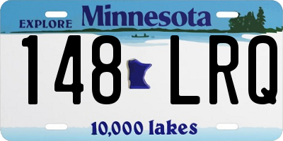 MN license plate 148LRQ