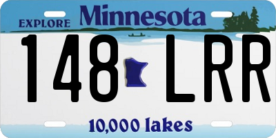 MN license plate 148LRR