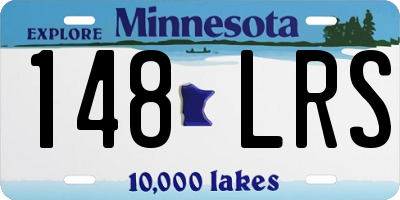 MN license plate 148LRS
