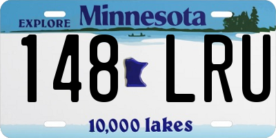 MN license plate 148LRU