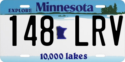 MN license plate 148LRV