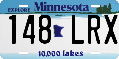 MN license plate 148LRX