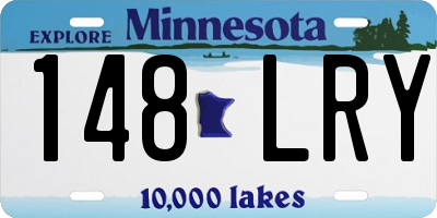 MN license plate 148LRY