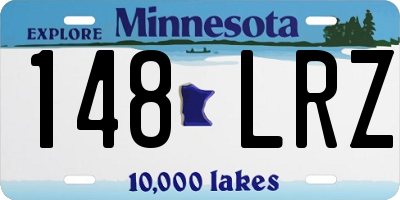 MN license plate 148LRZ