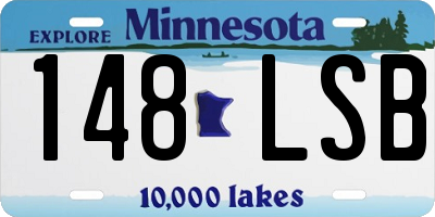 MN license plate 148LSB