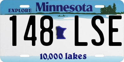 MN license plate 148LSE
