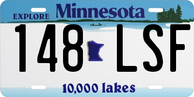 MN license plate 148LSF