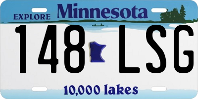 MN license plate 148LSG