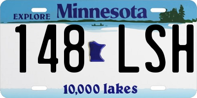 MN license plate 148LSH
