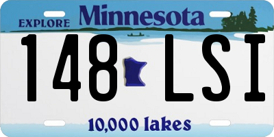 MN license plate 148LSI