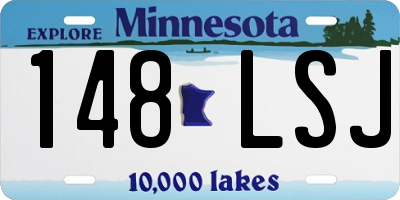 MN license plate 148LSJ