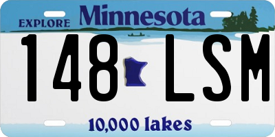 MN license plate 148LSM