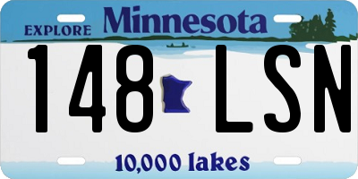 MN license plate 148LSN