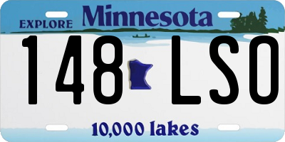 MN license plate 148LSO