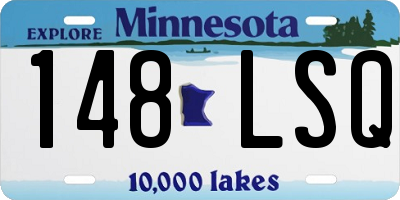 MN license plate 148LSQ