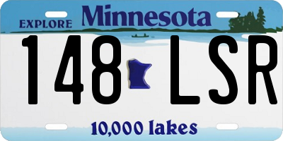 MN license plate 148LSR