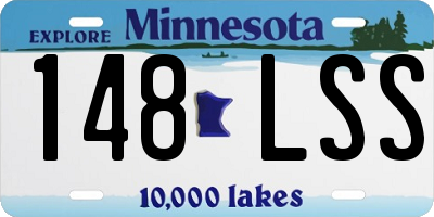 MN license plate 148LSS