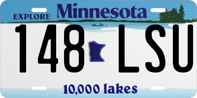 MN license plate 148LSU